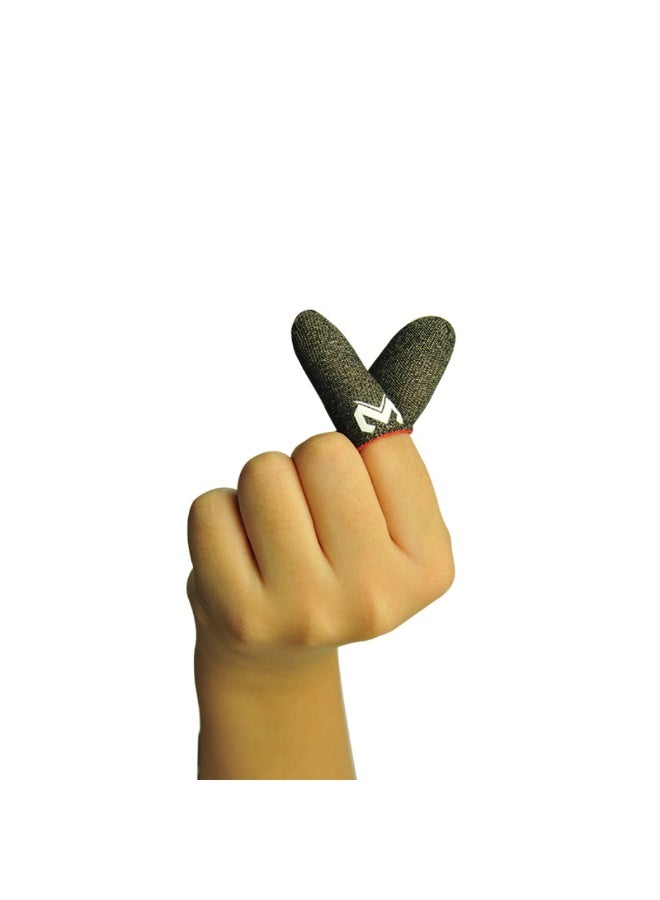 ميمو أكمام أصابع ميمو للألعاب – مضادة للعرق، حساسية عالية للمس، مانعة للانزلاق وقابلة للتنفس، تحكم دقيق وسلس لشاشات اللمس  متوافقة مع آيفون، آيباد، ريدماجيك، سامسونج – مثالية لببجي وكود (زوج واحد – 2 قطعة) - Image 4