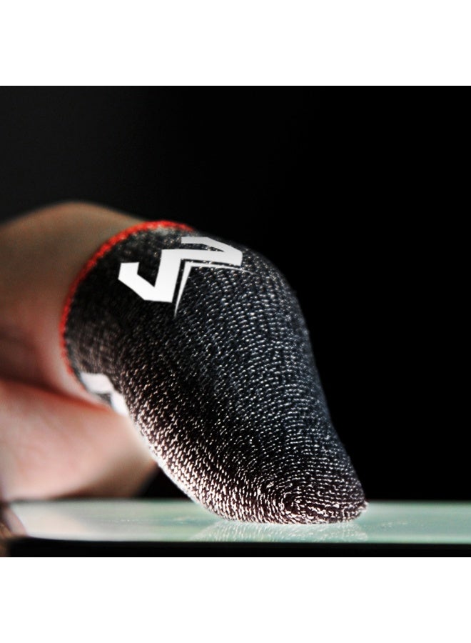 ميمو أكمام أصابع ميمو للألعاب – مضادة للعرق، حساسية عالية للمس، مانعة للانزلاق وقابلة للتنفس، تحكم دقيق وسلس لشاشات اللمس  متوافقة مع آيفون، آيباد، ريدماجيك، سامسونج – مثالية لببجي وكود (زوج واحد – 2 قطعة) - Image 5