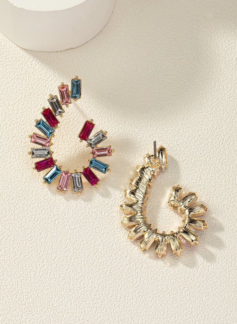 إيكوال حلق أذن نسائي بتصميم أنيق وعالي الجودة مرصع بالزركون - Image 3