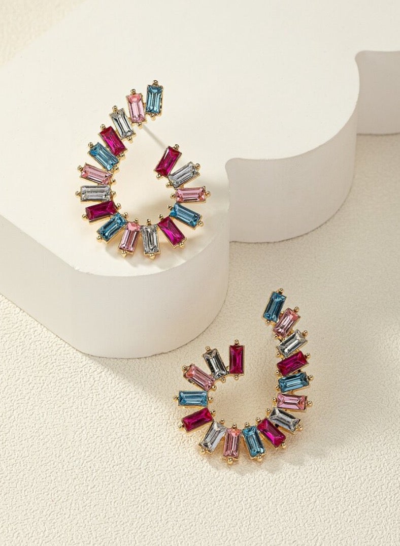 إيكوال حلق أذن نسائي بتصميم أنيق وعالي الجودة مرصع بالزركون - Image 4