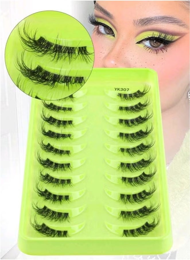 Hikma Beauty 10_Pairs Corner Half Eyelashes - Image 1