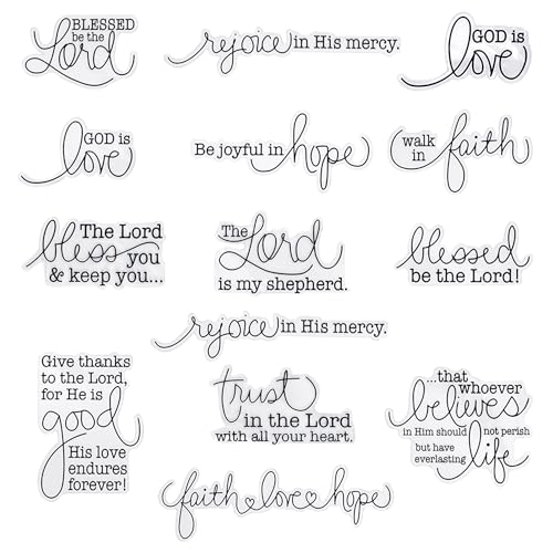 CraftyCrocodile Religious Christian Bible Stickers - Clear Handwritten Inspirational Prayer Faith Scripture Biblical Stickers for Scrapbooking and Bible Journaling - Image 5