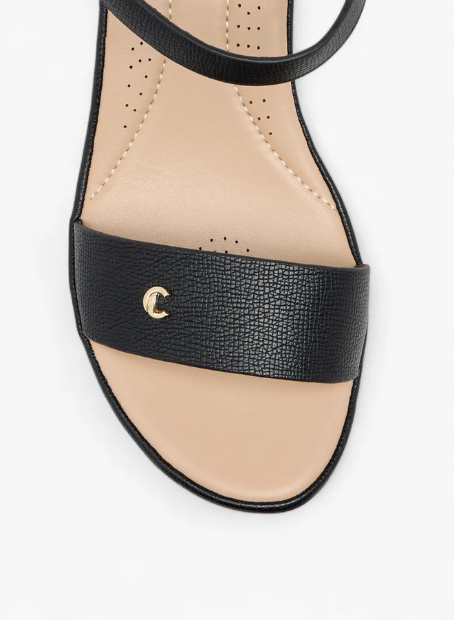 Le Confort Women's Textured Comfort Sandals with Block Heel