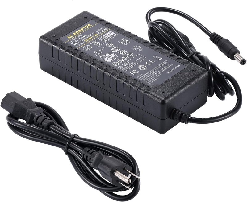 COOLM محول طاقة 48V 2A - COOLM AC 100-240V DC خرج 48V2A 96W محول طاقة واجهة 5.5 × 2.5mm قابس لمفتاح PoE / حاقن PoE - Image 1