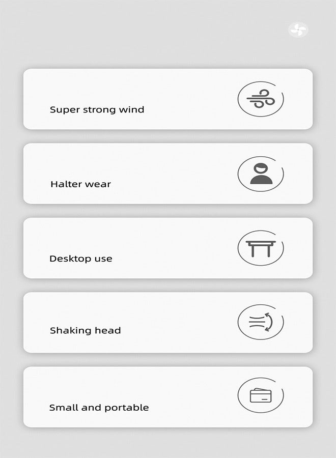 عربست مروحة محمولة صغيرة بتقنية USB قابلة لإعادة الشحن للسفر - Image 3