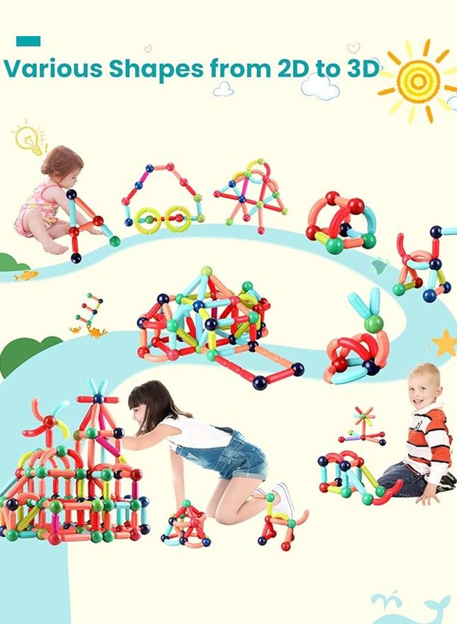 GOGA Magnetic Stick Magnetic Building Blocks for Kids: STEM Educational Learning Toys - Montessori Fun Indoor Preschool Activity Gifts for kids 3+ years - Image 5