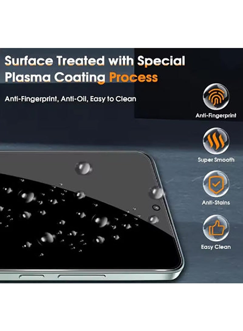 For Vivo X300 Privacy Screen Protector Tempered Glass , Scratch-Resistant, Anti Spy,Privacy Protector for Vivo X300 （Black，1 Pack） - Image 2