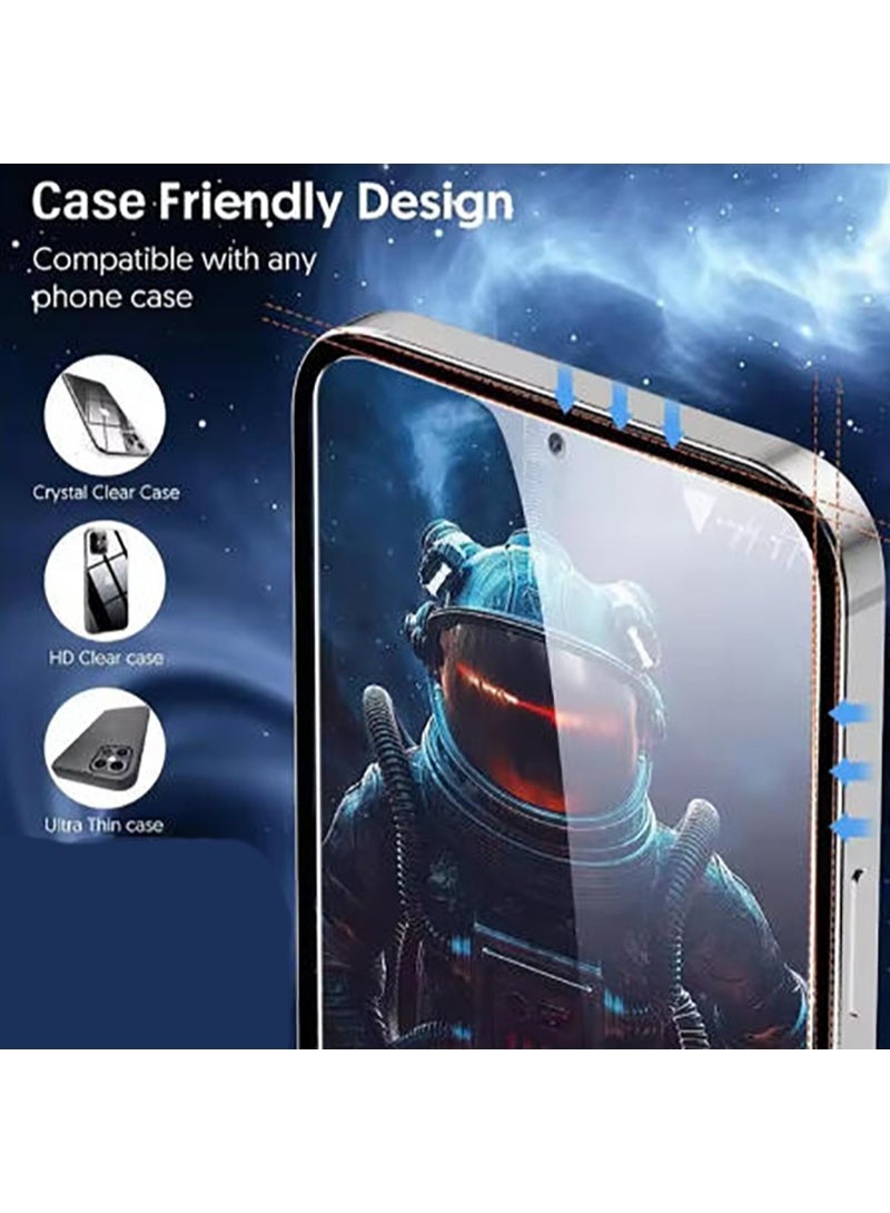 For Vivo X300 Privacy Screen Protector Tempered Glass , Scratch-Resistant, Anti Spy,Privacy Protector for Vivo X300 （Black，1 Pack） - Image 4