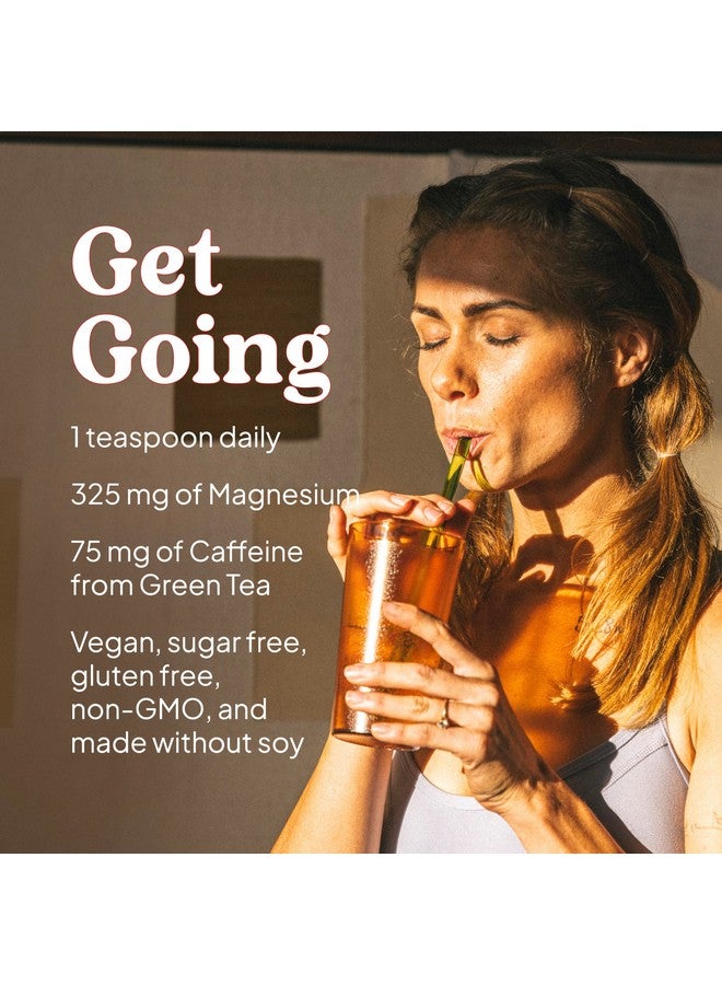 KAL Energy Magnesium Powder Drink, Pineapple Flavor Magnesium Citrate Powder, Energy Support with Green Tea Caffeine, Sugar Free, 40 Servings - Image 4