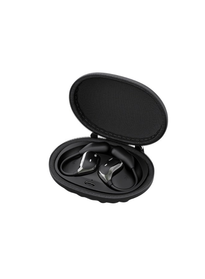 Qiwa-JM30 Bluetooth Headset Wireless Over-ear Dual-ear Leather Bag Bass Boosted Sports Earbuds - Image 5