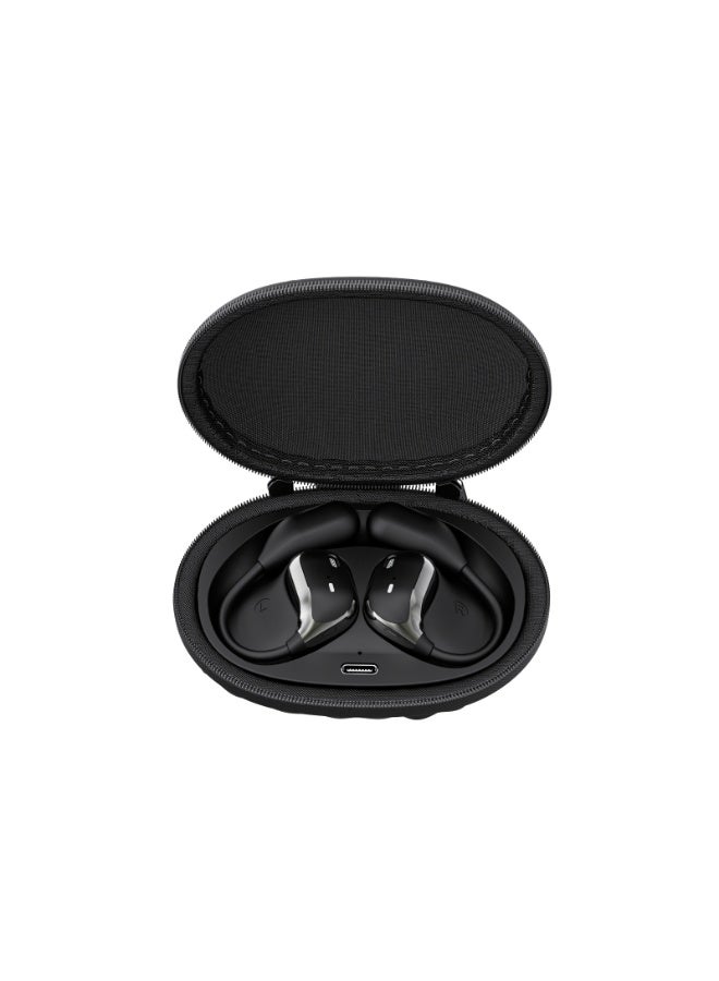 Qiwa-JM30 Bluetooth Headset Wireless Over-ear Dual-ear Leather Bag Bass Boosted Sports Earbuds - Image 4