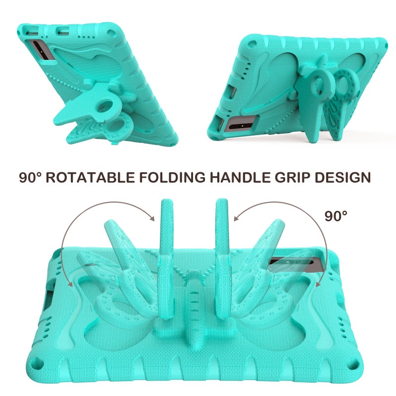 erorex For Samsung Galaxy Tab S9 11 X710 Butterfly Bracket Eva Shockproof Tablet Case(Mint Green) - Image 4