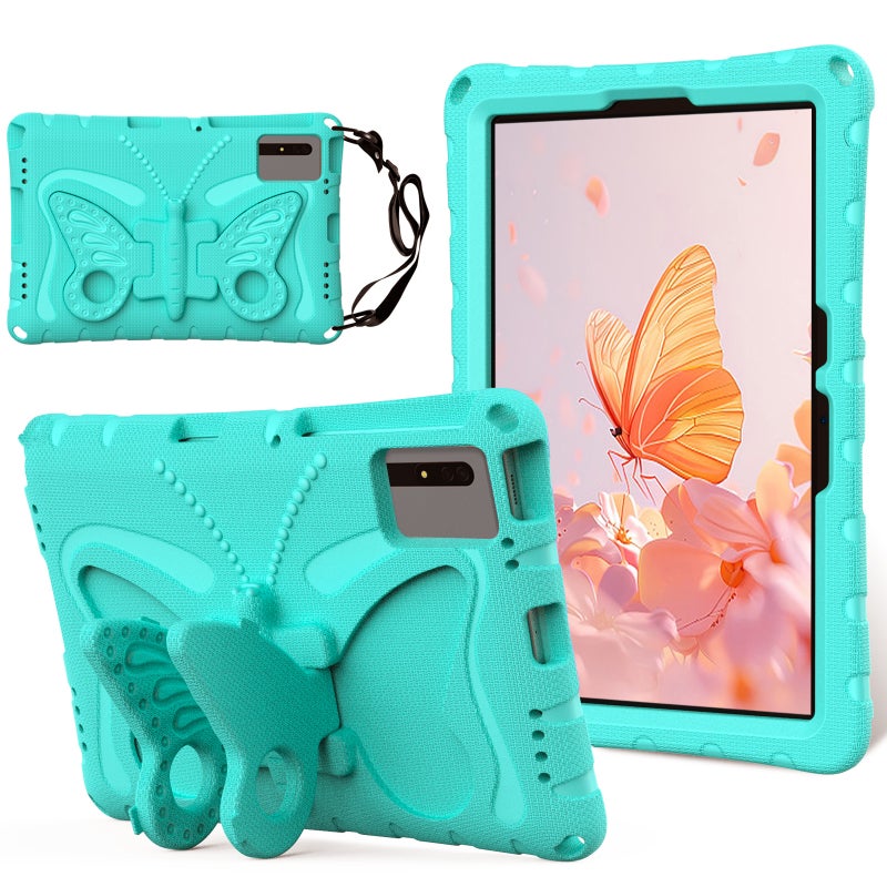 erorex For Samsung Galaxy Tab S9 11 X710 Butterfly Bracket Eva Shockproof Tablet Case(Mint Green) - Image 1