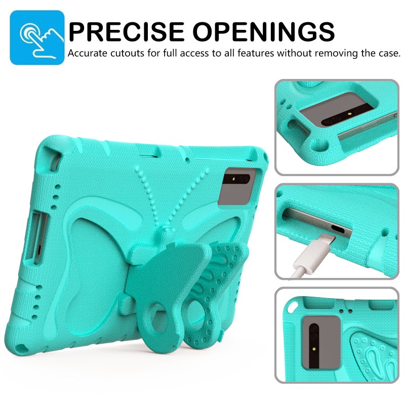 erorex For Samsung Galaxy Tab S9 11 X710 Butterfly Bracket Eva Shockproof Tablet Case(Mint Green) - Image 2