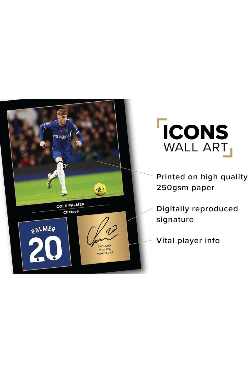 EMODA Real Madrid Legends Ronaldo Zidane Mbappe 30x40 cm Football Wall Art Unframed - Image 3