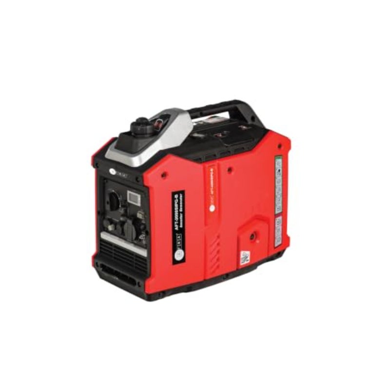Silent Inverter Generator 2000W, 1.8KW Rated 2KW Max Power Petrol Generator, Pure Sine Wave Portable Power Backup, Low Noise 68dB, 79.7cc Engine, 4.8L Tank, 1 Year Warranty, AFT-2000SIPG-B - Image 1
