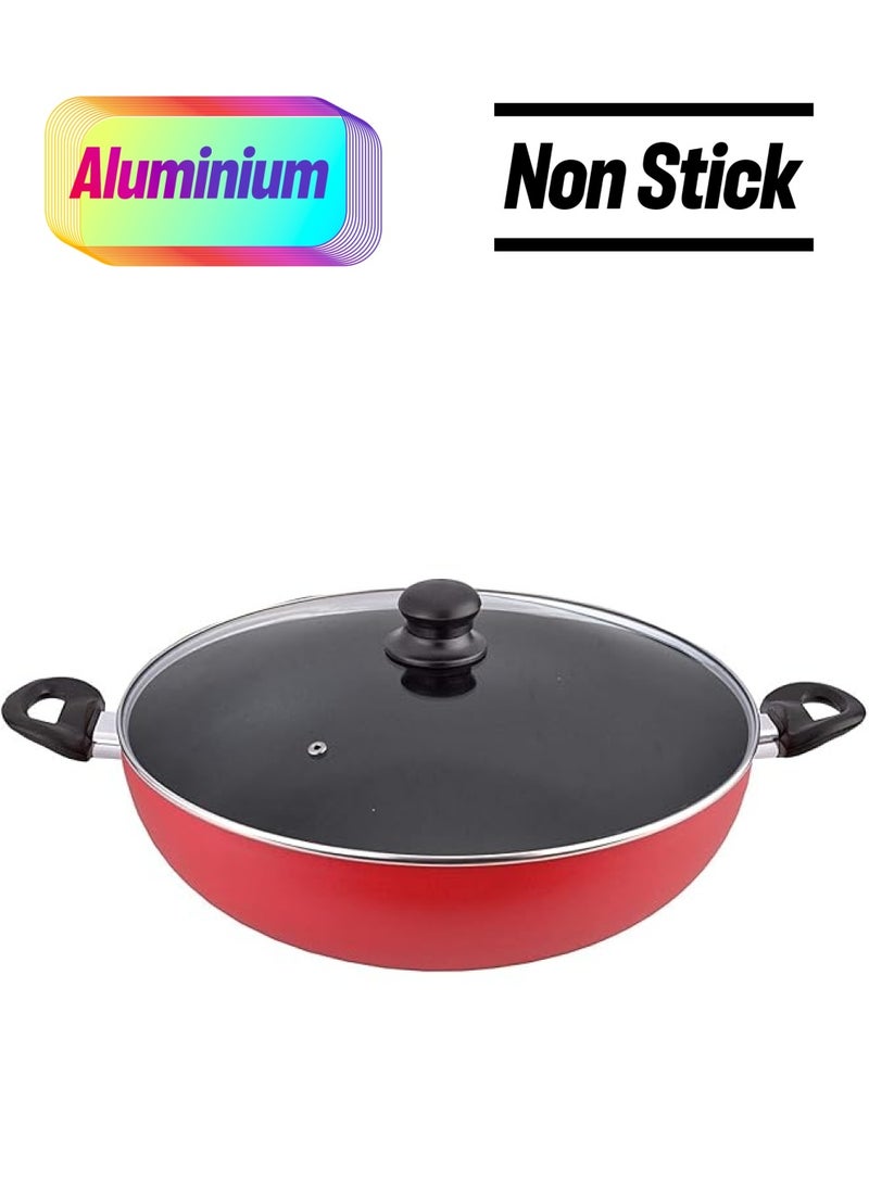 mister cook - Non Stick Deep Wok Pan With Cover 34 Cm. - Image 1