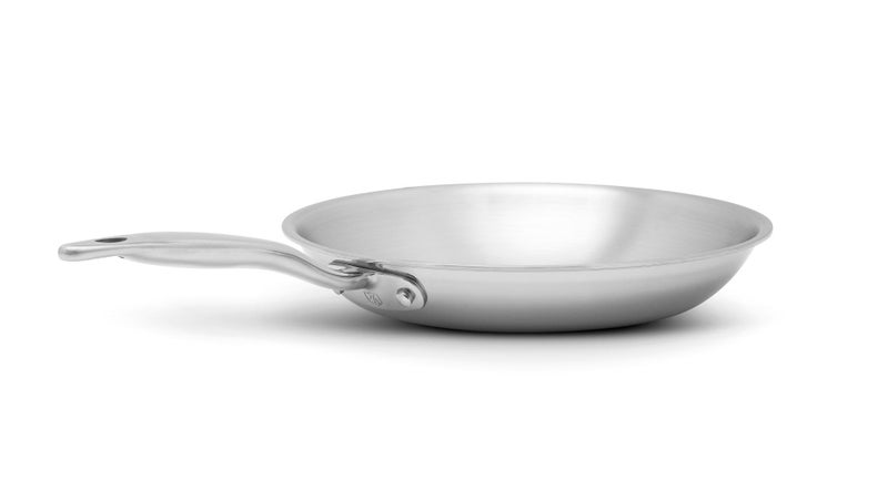 Heritage Steel 10.5 Inch Fry Pan | Made In USA | Titanium Series | 316Ti Skillet with Stay Cool Handle | Fully Clad Stainless Steel Pan with 5-Ply Construction | Induction Ready & Non Toxic - Image 3