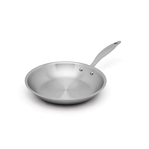 Heritage Steel 10.5 Inch Fry Pan | Made In USA | Titanium Series | 316Ti Skillet with Stay Cool Handle | Fully Clad Stainless Steel Pan with 5-Ply Construction | Induction Ready & Non Toxic - Image 1