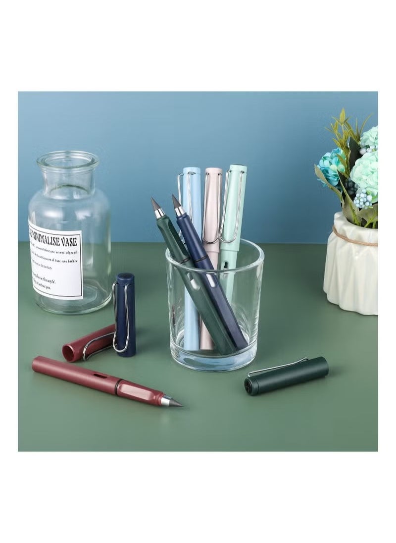 FASHION - 6 Sets Inkless Magic Pencil Unlimited Writing Pencil Everlasting Pencil Eternal With Eraser Tree-Friendly Cute Forever Pencil For Writing Drawing With Extra 6 Eraser & 6 Replaceable Nibs - Image 1