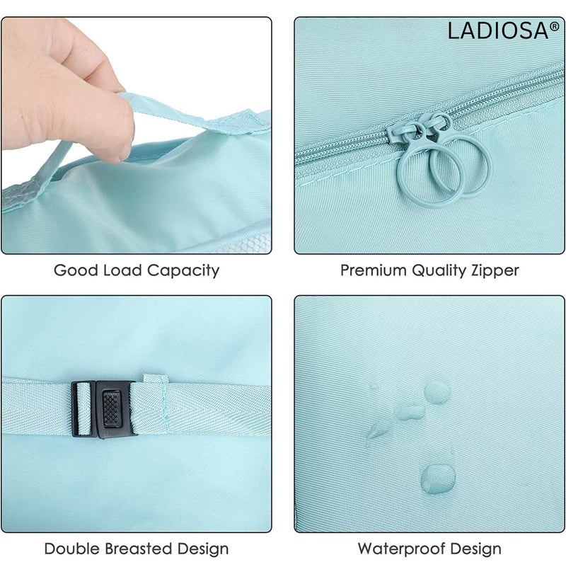 Ladiosa® Nylon Travel Organizer, Packing Cubes for Travel, Travel Essentials, Packing Cubes, Packing Bags for Clothes, Travel Organizer for Women, Packing Bags, 2.8x19.2 cm, Blue - Image 3