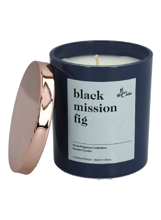 سيليا شمعة برطمان زجاجي تين أسود . أونصة