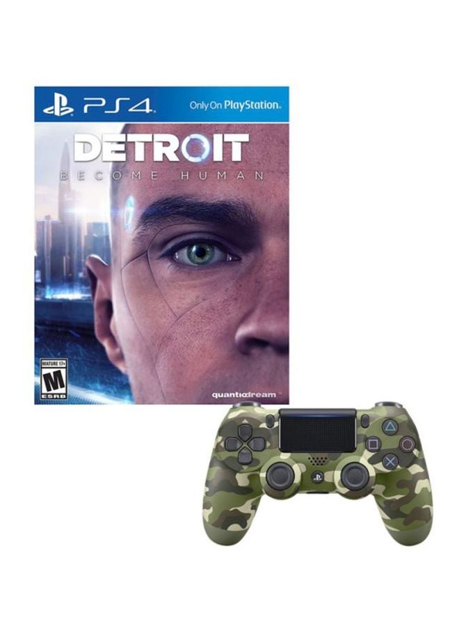 بيثيسدا لعبة الفيديو 'Detroit: Become Human' (إصدار عالمي) مع ذراع التحكم اللاسلكية دوال شوك 4 - playstation_4_ps4 - Image 1
