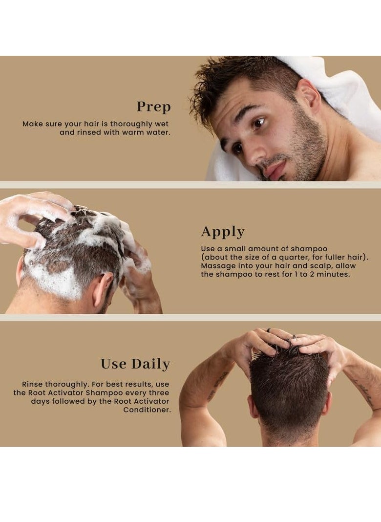 mane Hair Growth Shampoo for Men (250ml) Activating Follicles & Roots for Thicker & Fuller Hair - Cleanse, and Hydrate Scalp - Regrowth Shampoo for Men  - Image 5