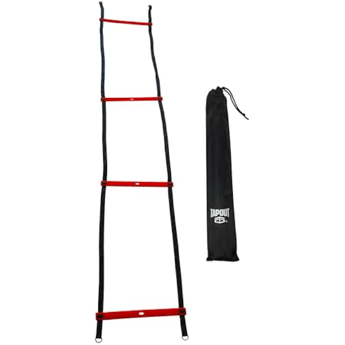 rayihni Agility Ladder For Men And Women, Training Ladder With 4 Adjustable Rungs & Carrying Bag, Speed, Fitness, Exercise & Sports Training - Image 1