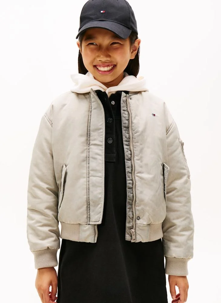 TOMMY HILFIGER Youth Washed Bomber Jacket