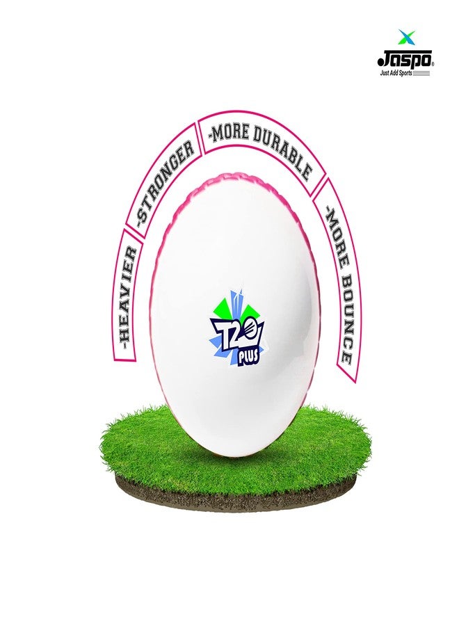 jaspo Synthetic Rubber T-20 Plus Practice Cricket Ball/Wind Balls (125-130 Gms) For - Indoor & Outdoor Street & Beach Cricket (White) - Image 3