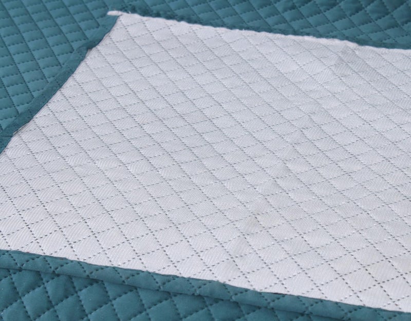 Nendle Plain Solid Quilted Universal Velvet Anti-Skid Protetcor Sofa Covers L Shape 7 Seater of Type 3+2+2 with Armrest Cover Attached (Aqua, Pack of 3) - Image 5