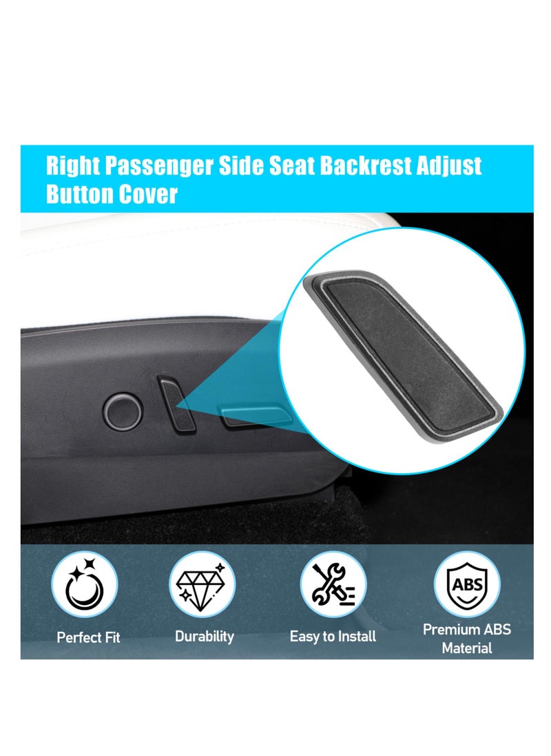 Seat Adjuster Button For Tesla Model 3/Y 2021 2022 2023, Right Side Seat Back Forward Button Cover for Model 3 Model Y, Seat Adjustment Button 1098843-01-E, Power Seat Switch Button