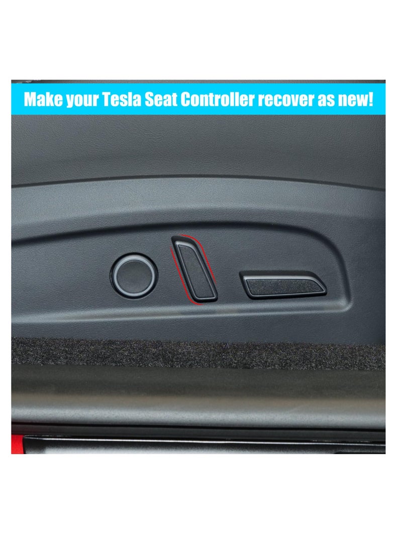 Seat Adjuster Button For Tesla Model 3/Y 2021 2022 2023, Right Side Seat Back Forward Button Cover for Model 3 Model Y, Seat Adjustment Button 1098843-01-E, Power Seat Switch Button