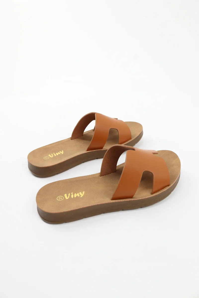 Viny TAN Viny Girls' Comfort Ankle Strap Sandals for Women | Best Price UAE