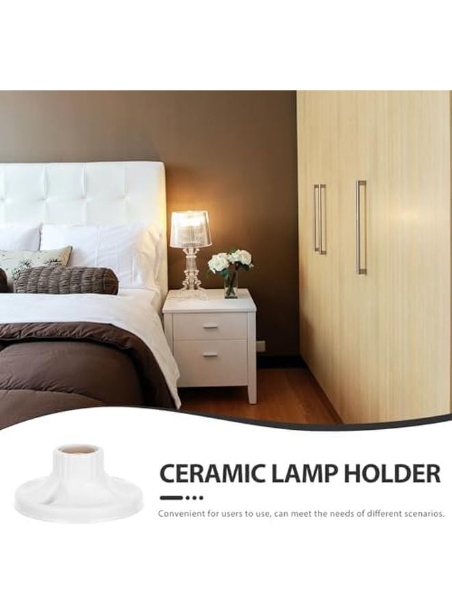 24Pcs Thickened Ceramic Screw Light Socket Lamp Holders Easy Install ACV Lighting Accessories - Image 4