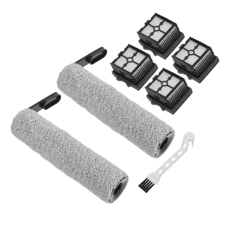 PRETYZOOM Replacement Roller Brush and Filter Set Compatible with Multiple Floor Scrubber Models - Image 2