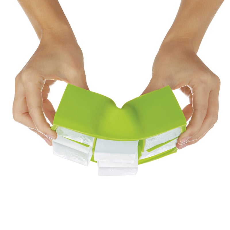 ZOKU Jumbo Ice Cube Trays, Set of 2, Stackable Large Silicone Molds with Flavor-Guard Lids, Easy-Release, BPA-Free - Image 2