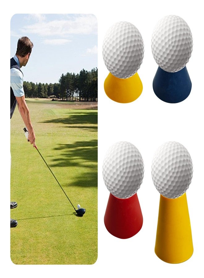 Runseaway 16PCS Rubber Winter Golf Tees, 4 Different Heights 38mm 22mm 18mm 12mm, Cold Weather Golfing Essential for Hard Ground Home Driving Range Mat Training Practice - Image 4
