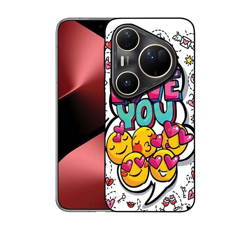 الصيد العين غطاء حماية مطبوع لهاتف هواوي بيورا 80 ألترا - أحبك - Image 1
