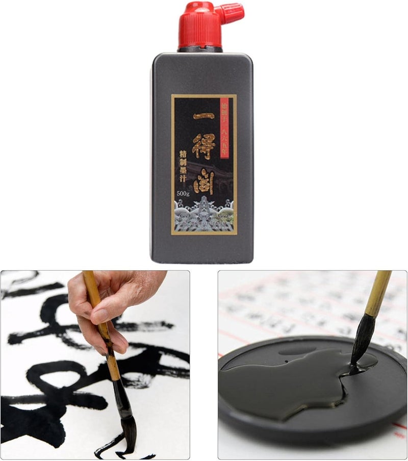 كلاراكو حبر سومي ياباني أسود اللون، حبر للرسم والخط الصيني، 500 غرام - Image 4