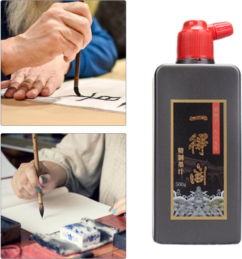 كلاراكو حبر سومي ياباني أسود اللون، حبر للرسم والخط الصيني، 500 غرام - Image 3