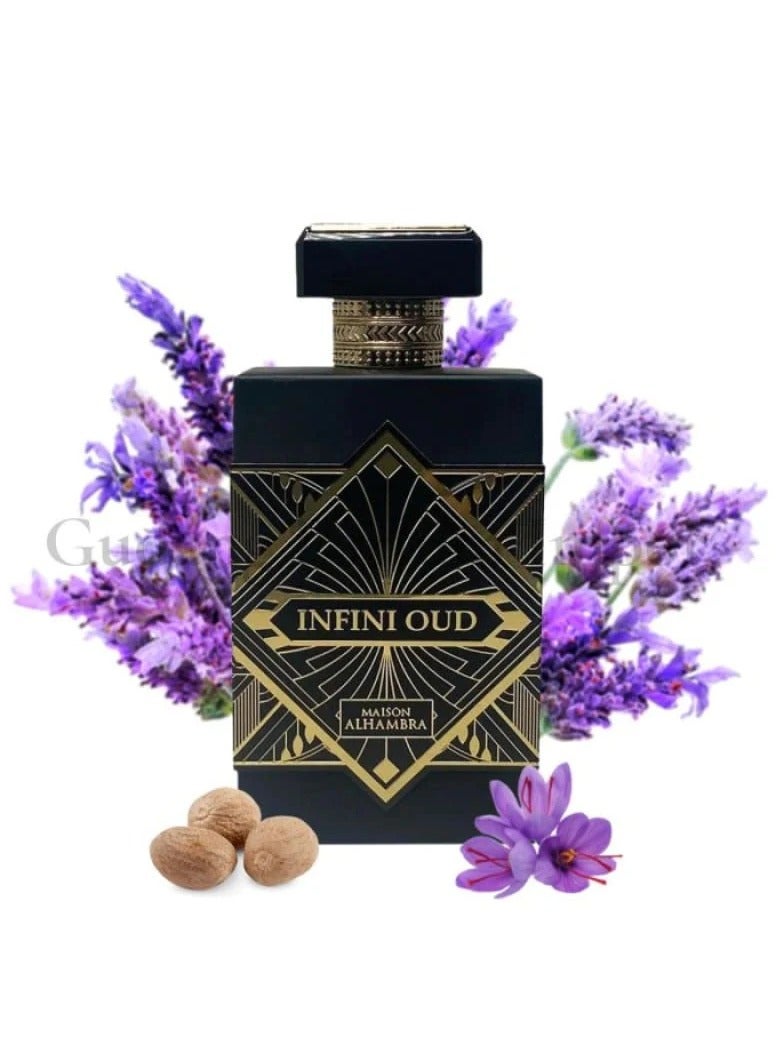 MAISON ALHAMBRA Infini Oud Eau De Parfum for Unisex -100ml (Inspired by INITIO OUD FOR GREATNESS )  - Image 4