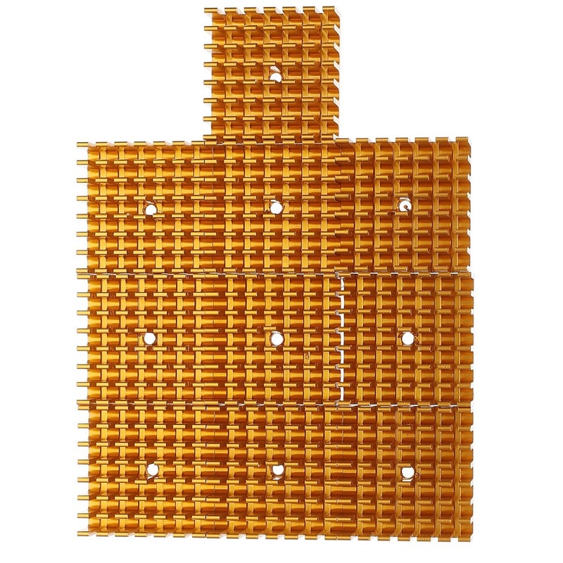 GALPADA 10pcs Aluminum Heat Sink Cooling Fin Radiator for Ic Gpu CPU Chips 28x28x11mm Gold Thermal Dissipation Block for Electronics Cooling - Image 1