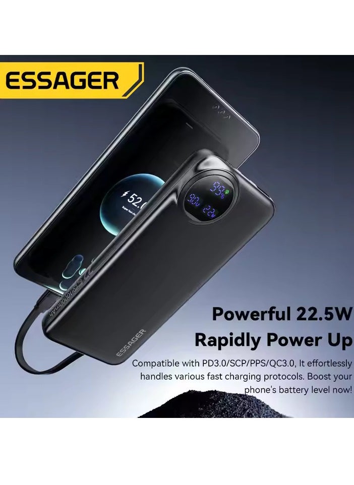 ESSAGER ESSAGER ES-D016 Series USB A/C/Lighting Output Portable Power Pack Power Bank 20000mah  - Image 3