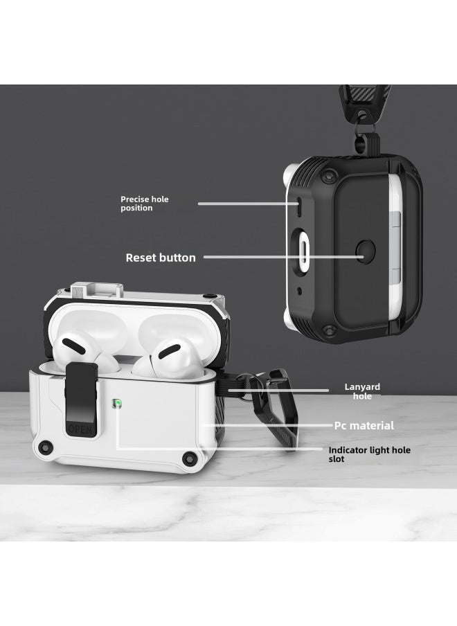 Generic Airpodspro2 Headphone Case For Apple Airpods4 Protective Case Bluetooth Airpods4 Case-Color:Black-Applicable Model:Airpods 4th Generation  - Image 5