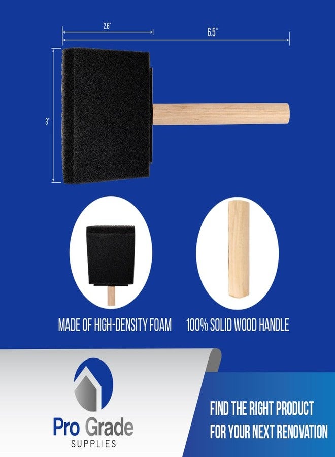 Pro-Grade Pro Grade - Foam Brushes - 3 Inch - 36 Piece Poly Foam Brush Set - Image 2