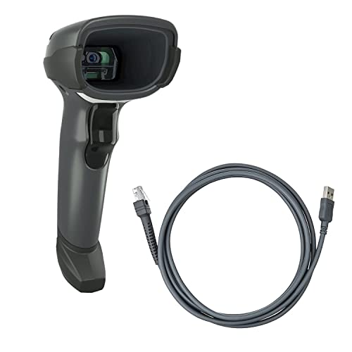 Zebra Technologies Zebra DS4608SR Standard Range 1D 2D Handheld Barcode Scanner QR Wired USB Imager Black Corded Screen Code Reader for POS System JTTANDS - Image 1