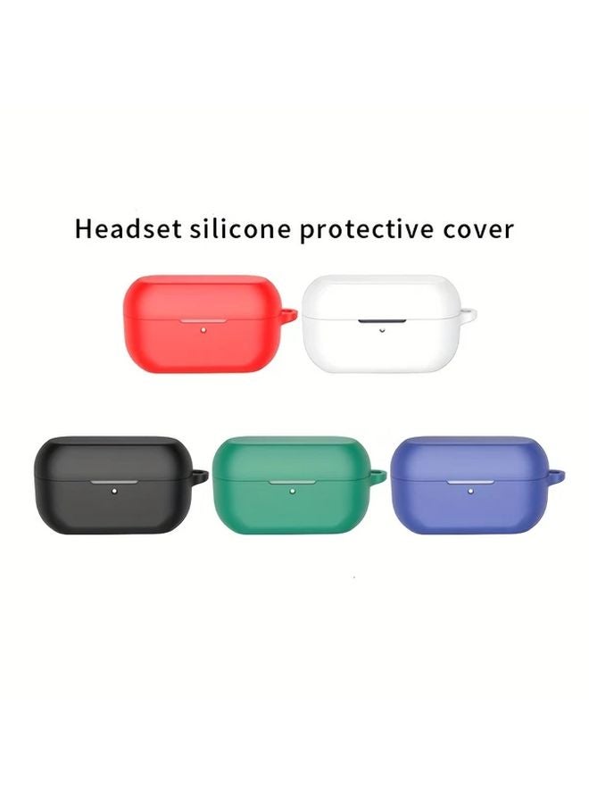 Dark Night Green Protective Case With Free Hook For Technics EAH AZ100 Wireless Earbuds - Image 4