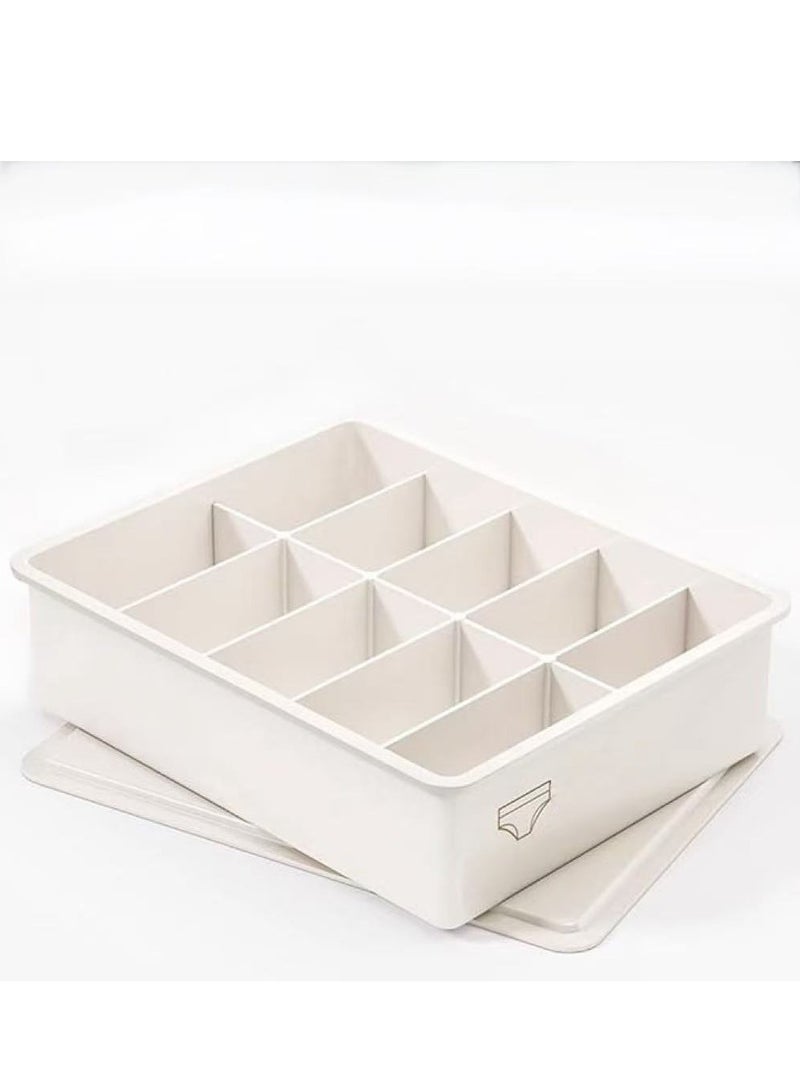 Underwear Storage Organizer Wardrobe Clothes Storage Box Plastic Drawer Organiser for Underwear Socks Bras Panties Scarf  - Image 1